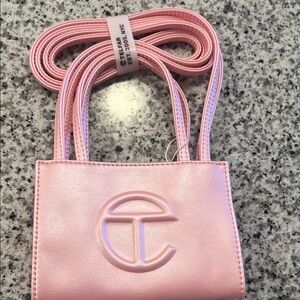 Telfar Ballerina Pink small shopping bag